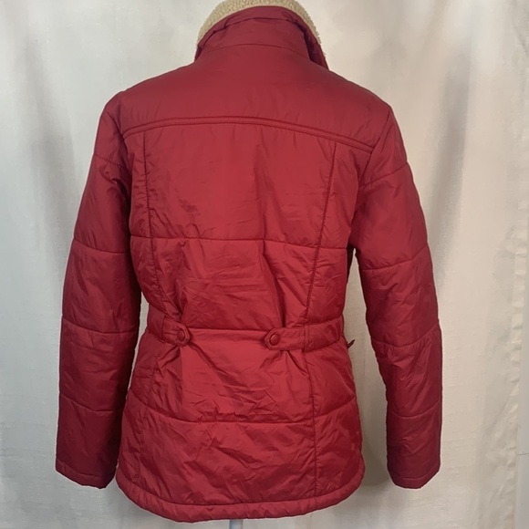 Lands’ End Cranberry Winter Puffer Coat - Picture 9 of 16